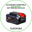 KIT MOTOSEGA A BATT. DCS-310 ECHO GARDEN+ c/ batt.4ah e caricabatteria