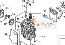 Molla valvola testata FS131 STIHL