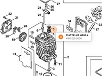 Piattello molla testata FS STIHL