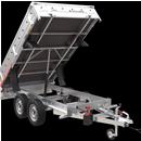 RIMORCHIO TEMARED RIBALTABILE TIPPER 2515/2 NON FRENATO CON BALESTRE