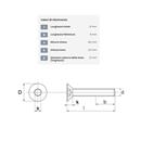 VITE A TESTA SVASATA M6X12 - 10.9 (lung.12mm) (confez. 25 pz) (P 1.00)