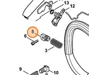 TAPPO CUSCINETTO ANTIVIBRANTE STIHL MS 171/181/211 - 11397922901