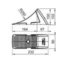 CUNEO BLOCCA RUOTA - AL-KO 102X232mm - 800kg carico